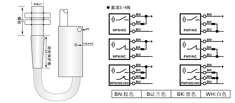 M8激光開關漫反射式